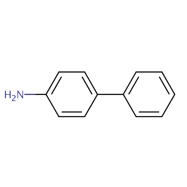 4-Aminobiphenyl structural formula