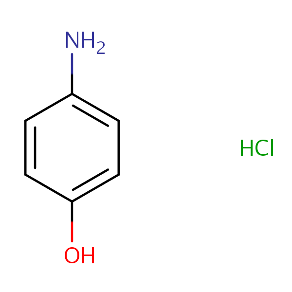 4-Aminophenol hydrochloride structural formula