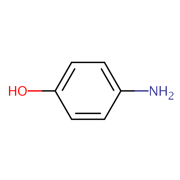 4-Aminophenol structural formula