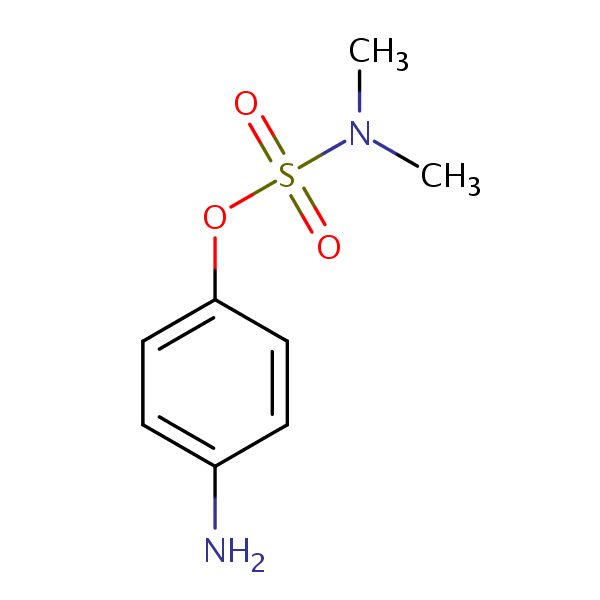 4-Aminophenyl dimethylsulphamate structural formula