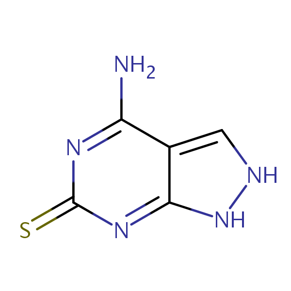 4-Aminopyrazolo(3,4-d)pyrimidine structural formula
