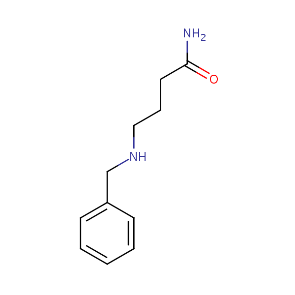 4-((Benzyl)amino)butyramide structural formula