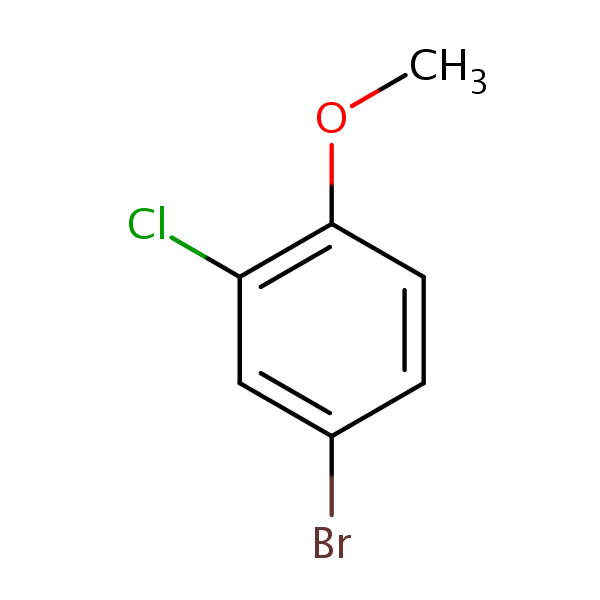 4-Bromo-2-chloroanisole structural formula