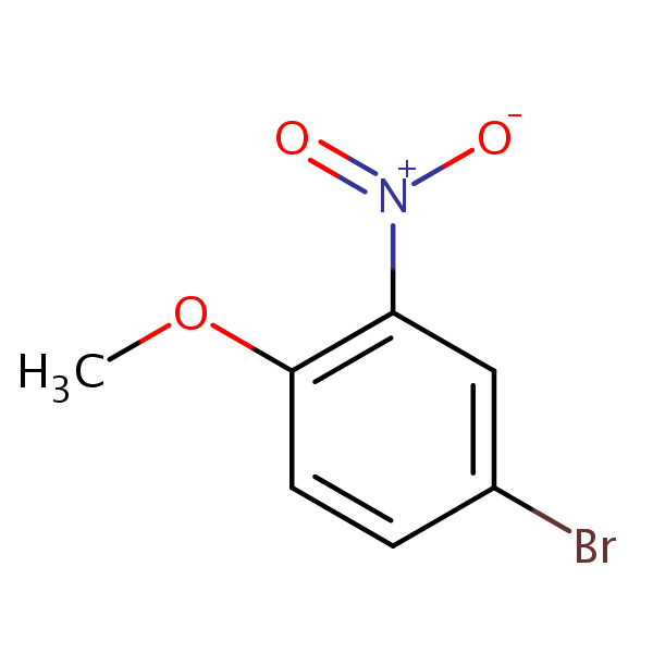 4-Bromo-2-nitroanisole structural formula