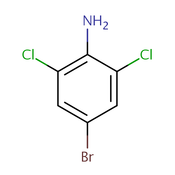 4-Bromo-2,6-dichloroaniline structural formula