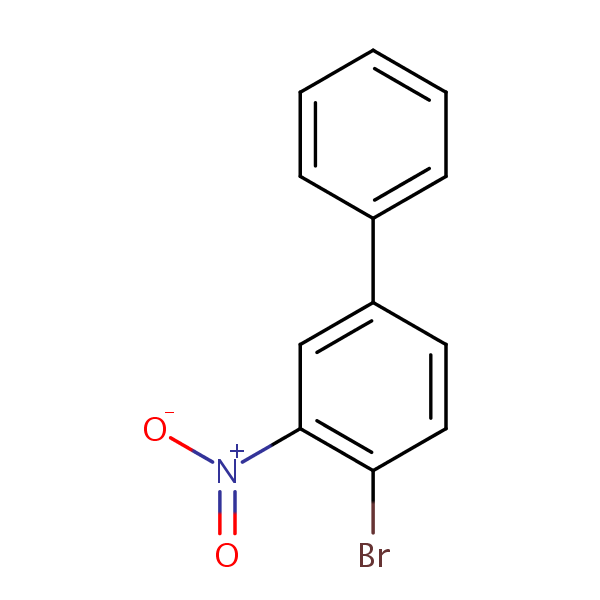 4-Bromo-3-nitrobiphenyl structural formula