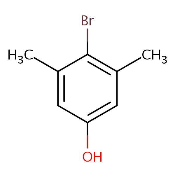 4-Bromo-3,5-xylenol structural formula