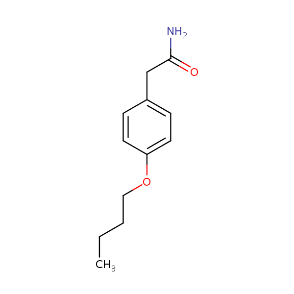 4-Butoxyphenylacetamide structural formula