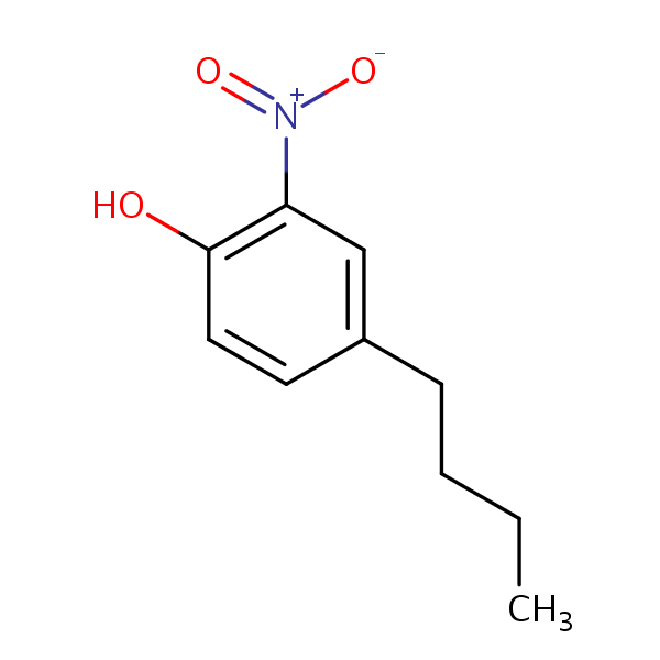4-Butyl-2-nitrophenol structural formula