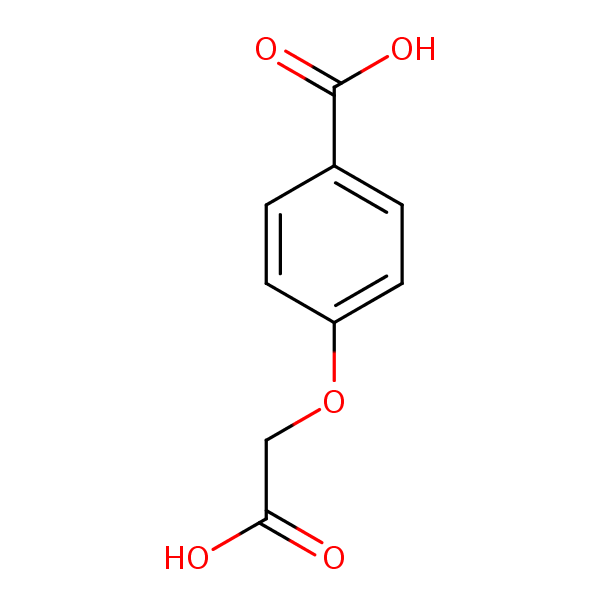 4-(Carboxymethoxy)benzoic acid structural formula