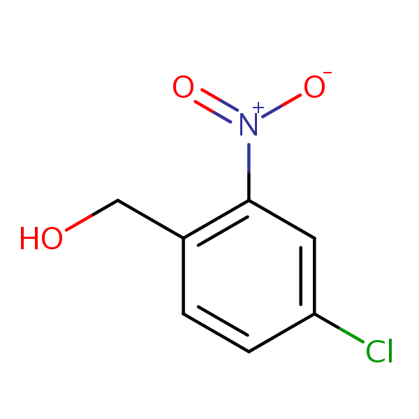 4-Chloro-2-nitrobenzyl alcohol structural formula