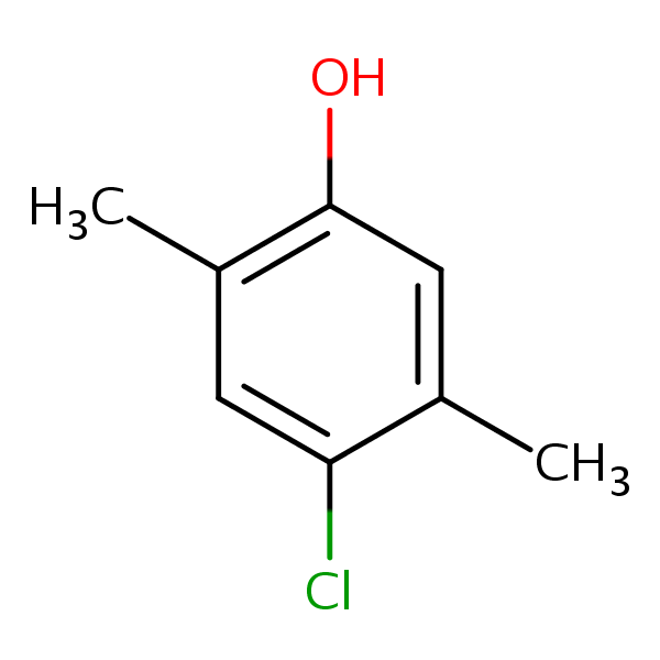 4-Chloro-2,5-xylenol structural formula