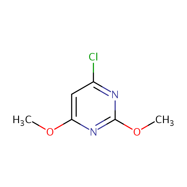 4-Chloro-2,6-dimethoxypyrimidine structural formula