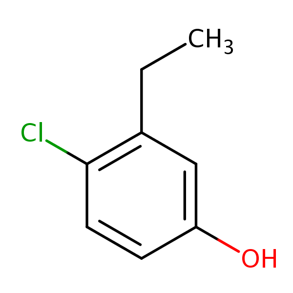 4-Chloro-3-ethylphenol structural formula