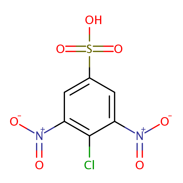 4-Chloro-3,5-dinitrobenzenesulphonic acid structural formula