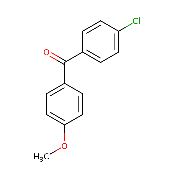 4-Chloro-4’-methoxybenzophenone structural formula