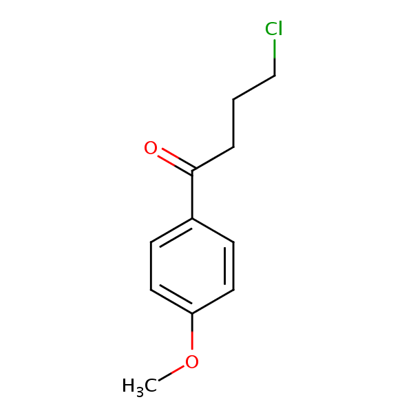 4-Chloro-4’-methoxybutyrophenone structural formula