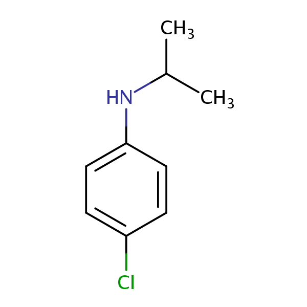 4-Chloro-N-isopropylaniline structural formula