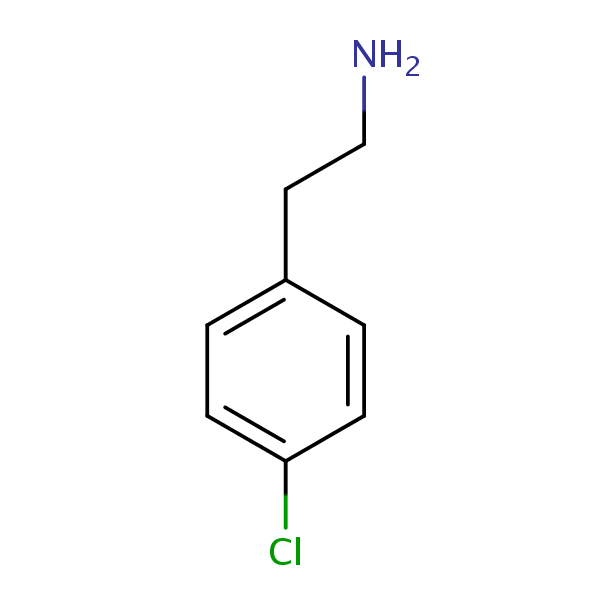 4-Chlorophenethylamine structural formula