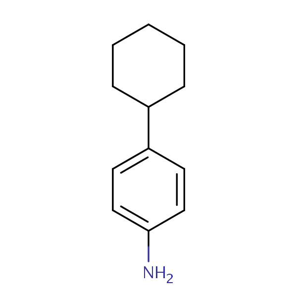 4-Cyclohexylaniline structural formula