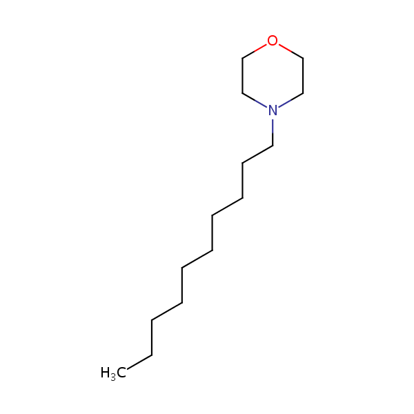 4-Decylmorpholine structural formula