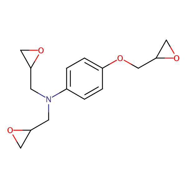 4-(Diglycidylamino)phenyl glycidyl ether structural formula