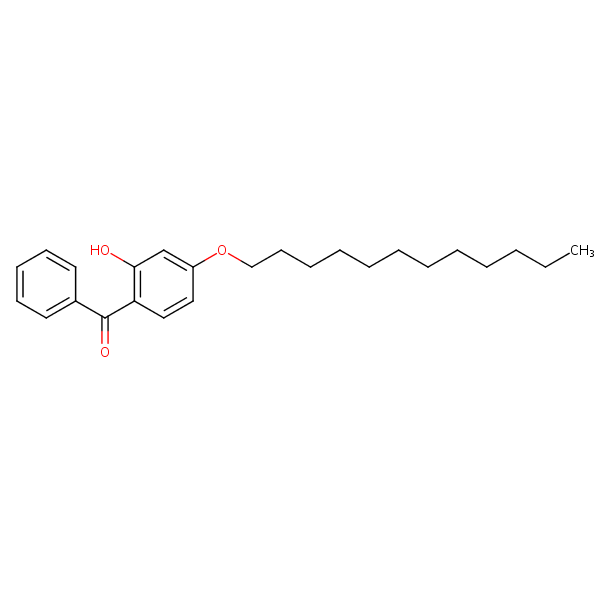 4-Dodecyloxy-2-hydroxybenzophenone structural formula