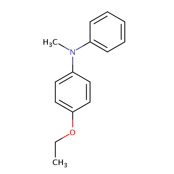 4-Ethoxy-N-methyl-N-phenylaniline structural formula
