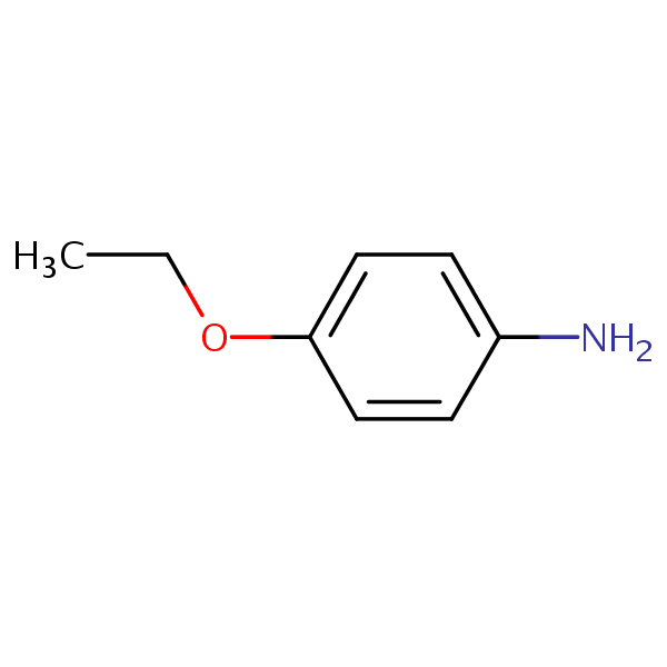 4-Ethoxyaniline structural formula
