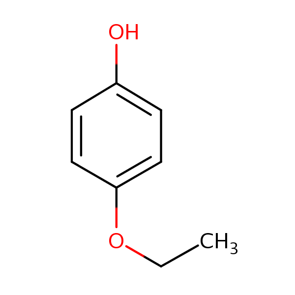 4-Ethoxyphenol structural formula