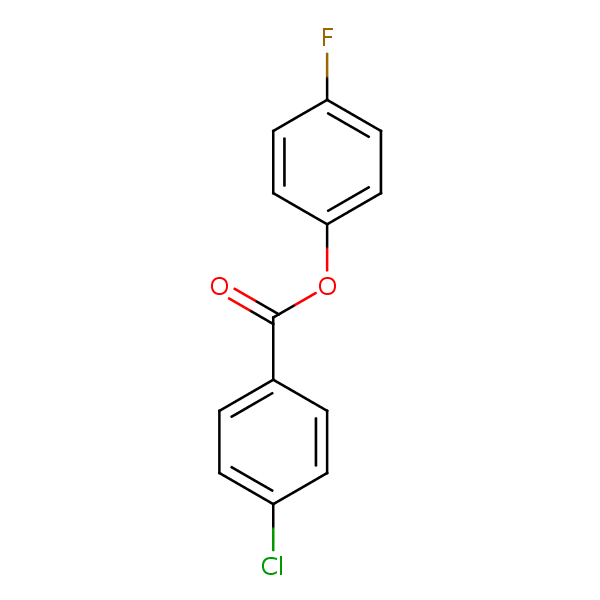 4-Fluorophenyl 4-chlorobenzoate structural formula