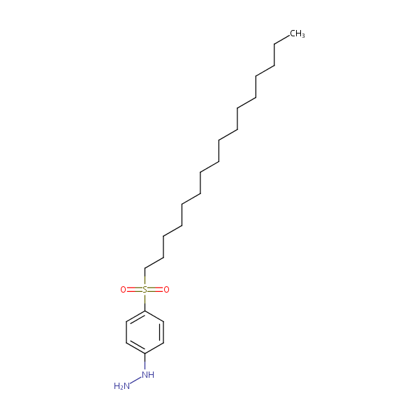 (4-(Hexadecylsulphonyl)phenyl)hydrazine structural formula