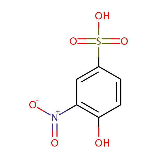4-Hydroxy-3-nitrobenzenesulphonic acid structural formula