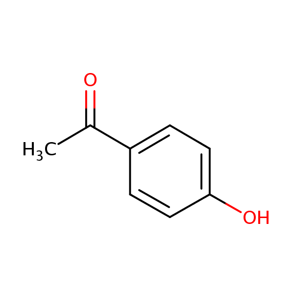 4-Hydroxyacetophenone structural formula