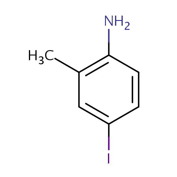 4-Iodo-o-toluidine structural formula