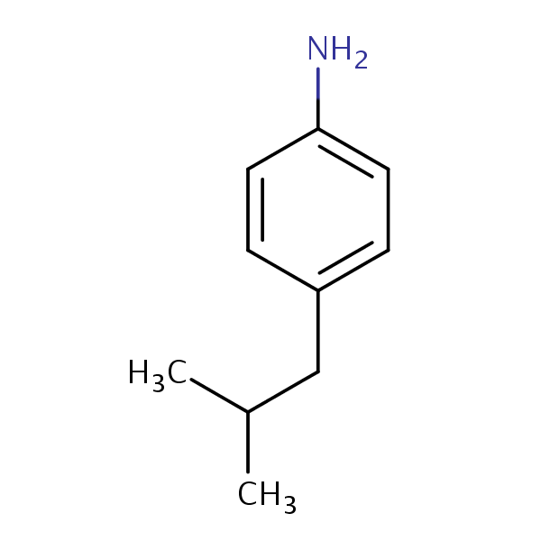 4-Isobutylaniline structural formula