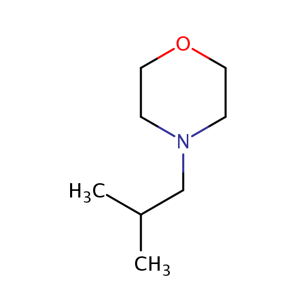 4-Isobutylmorpholine structural formula
