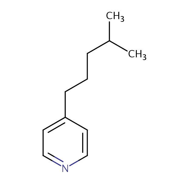 4-Isohexylpyridine structural formula