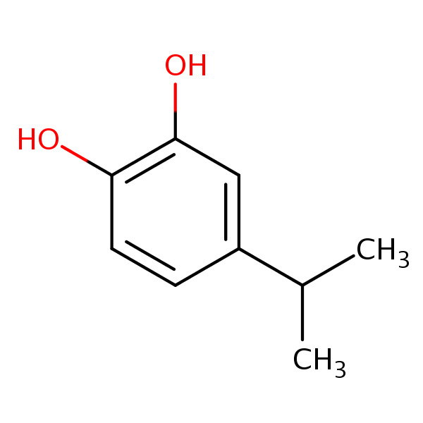 4-Isopropylcatechol structural formula