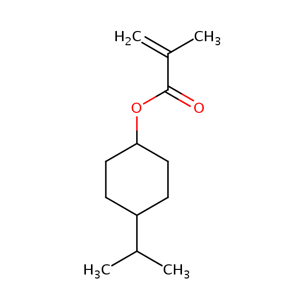 4-Isopropylcyclohexyl methacrylate structural formula