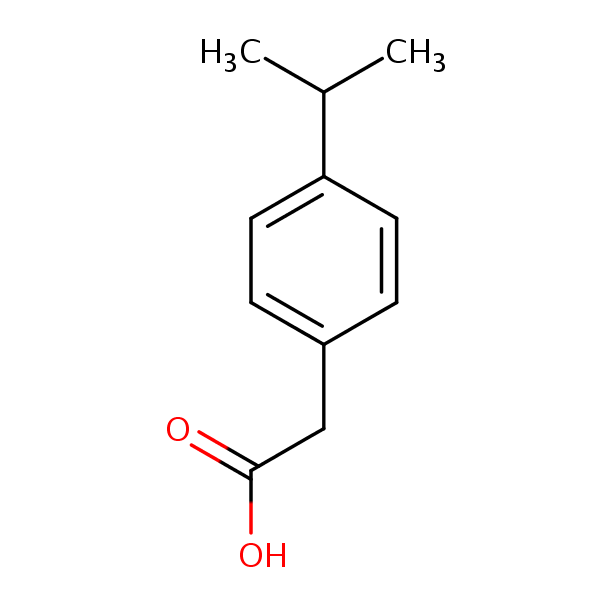 4-Isopropylphenylacetic acid structural formula