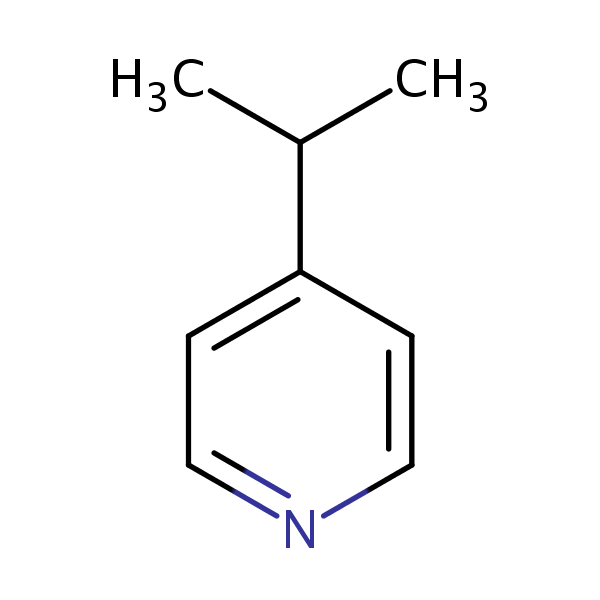 4-Isopropylpyridine structural formula