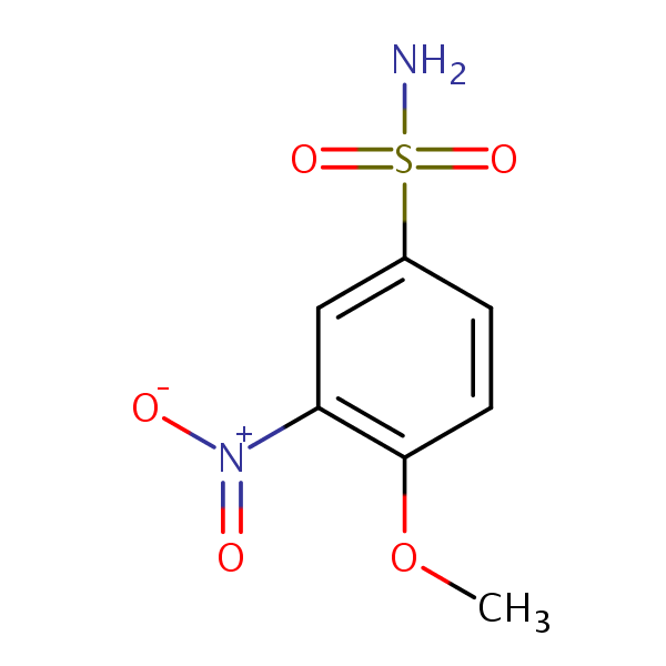 4-Methoxy-3-nitrobenzenesulphonamide structural formula