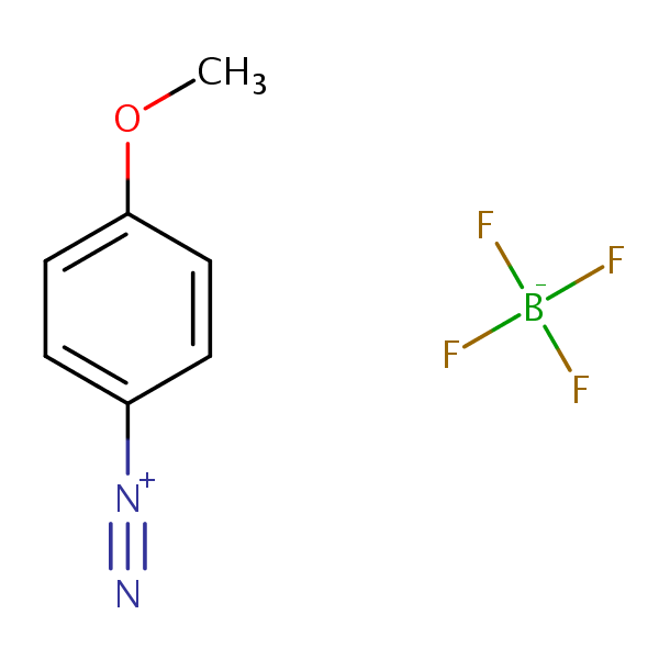 4-Methoxybenzenediazoniumfluoroborate structural formula
