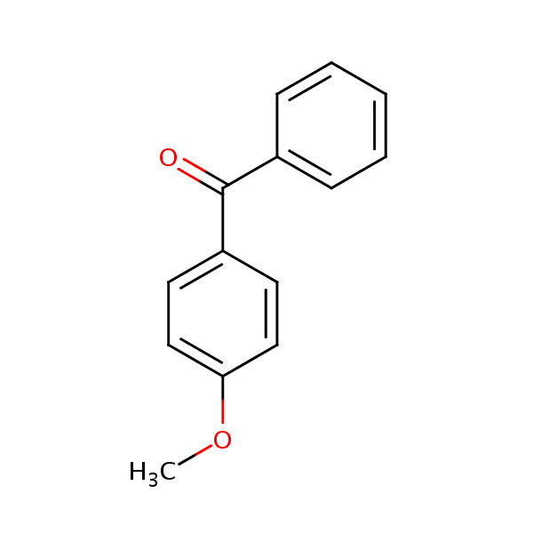 4-Methoxybenzophenone structural formula