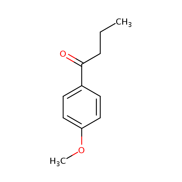 4’-Methoxybutyrophenone structural formula
