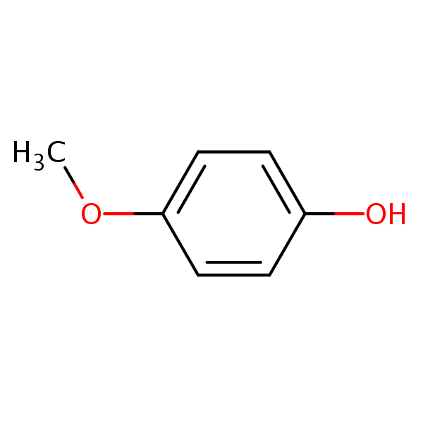 4-Methoxyphenol structural formula