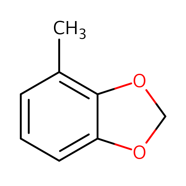 4-Methyl-1,3-benzodioxole structural formula