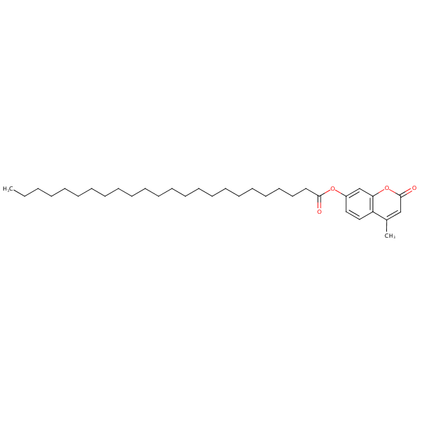 4-Methyl-2-oxo-2H-1-benzopyran-7-yl tetracosanoate structural formula