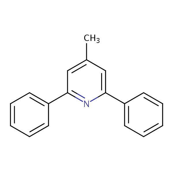 4-Methyl-2,6-diphenylpyridine structural formula